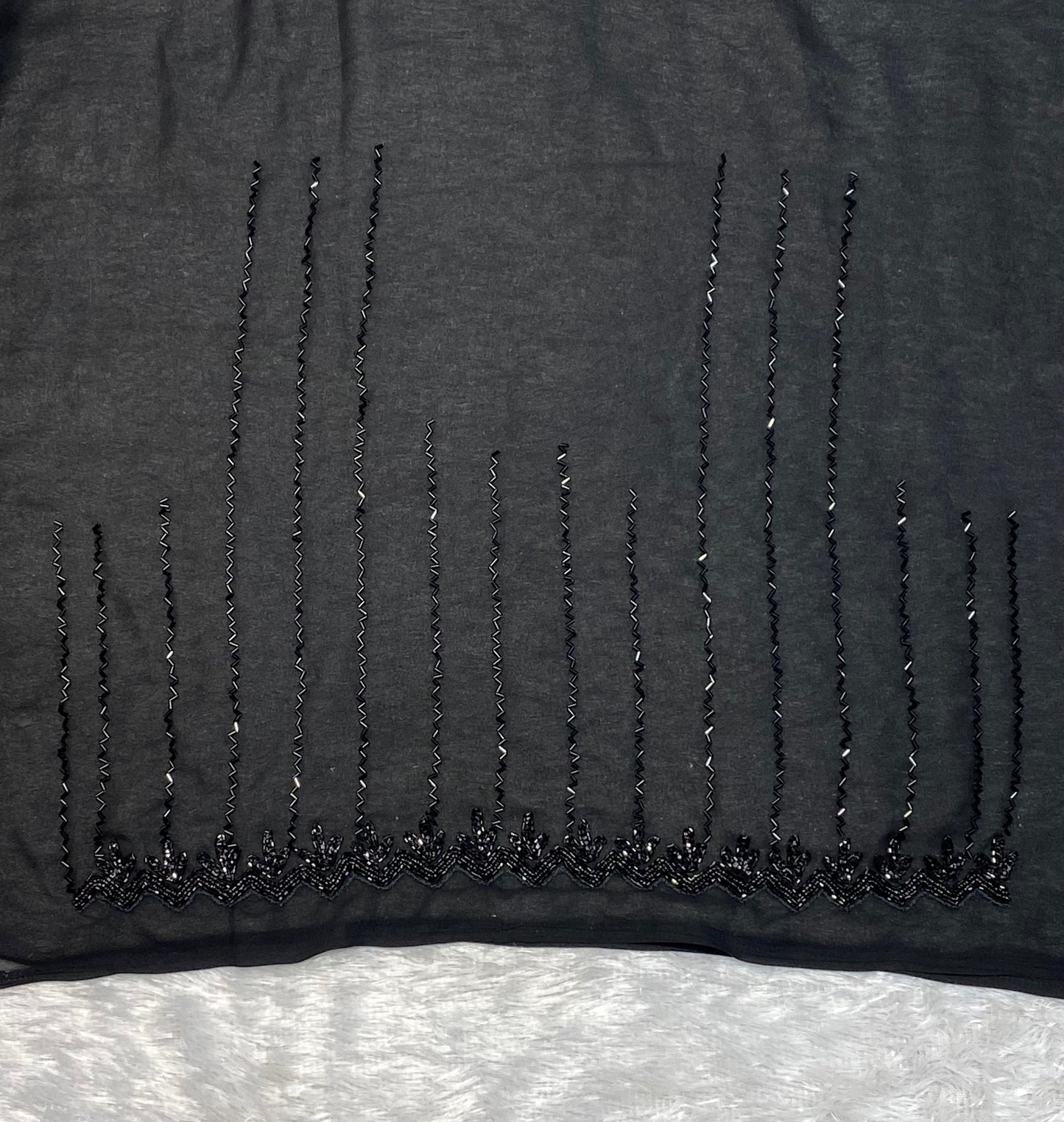 black saree in georgette fabric
