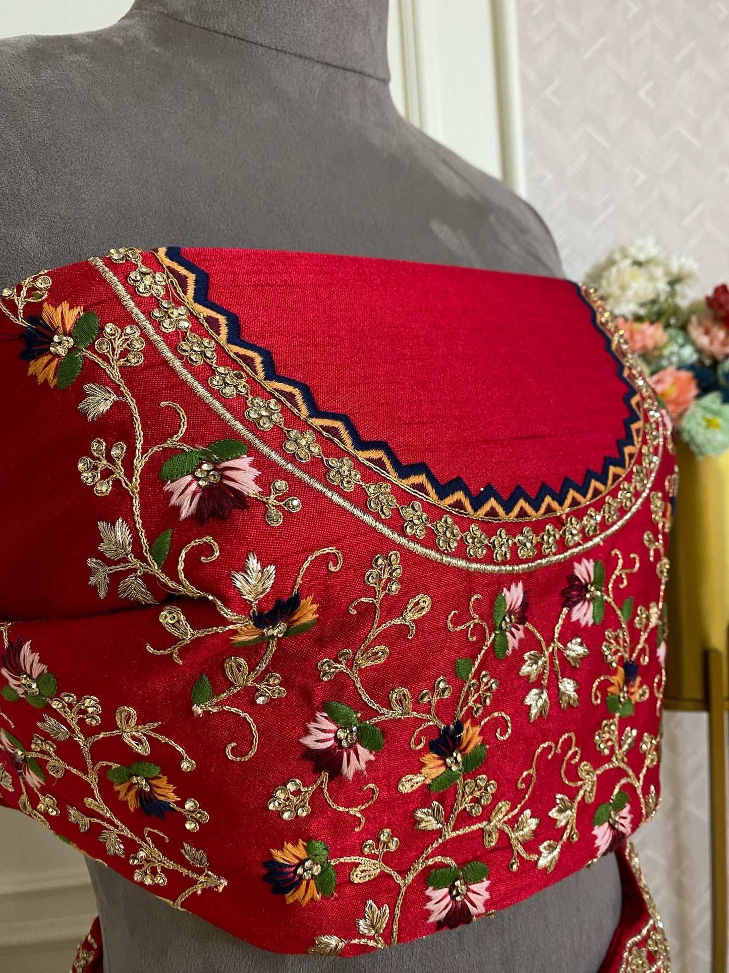 Crimson Red Bridal Lehenga