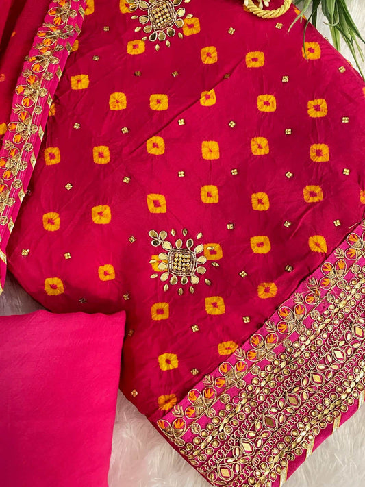 Red Bandani Print Suit