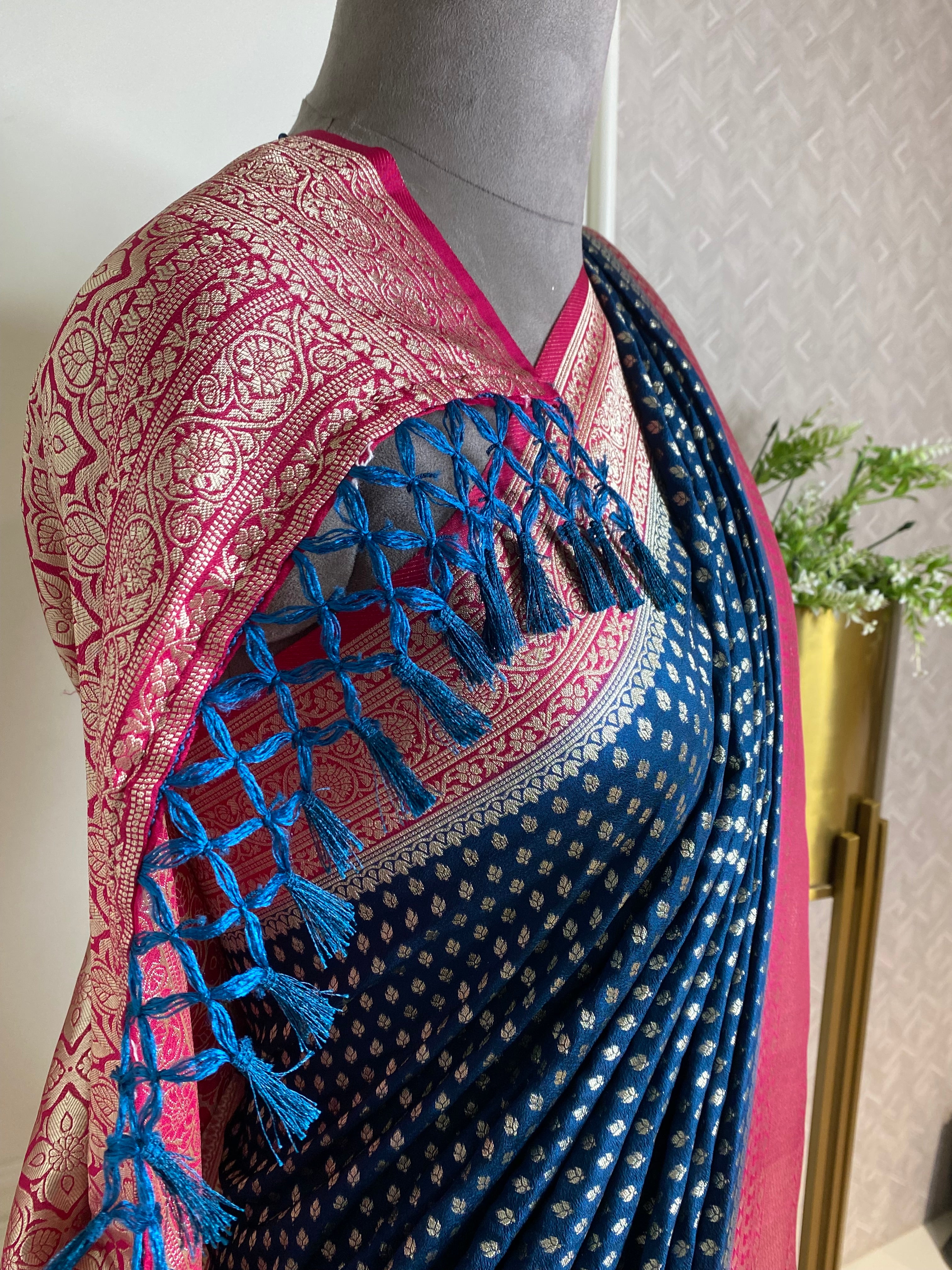 SOFT SILK SAREE CONTRAST BORDER