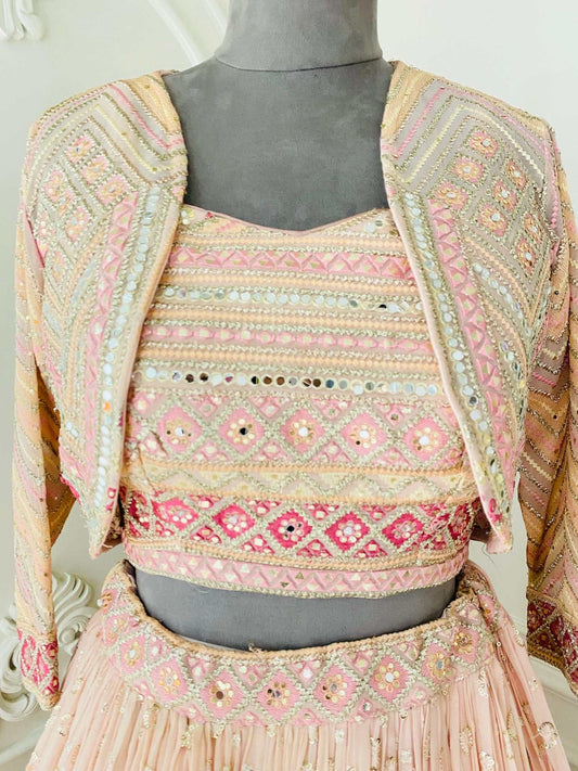 ENCHANTING DRESS WITH MESMERIZING THREAD WORK