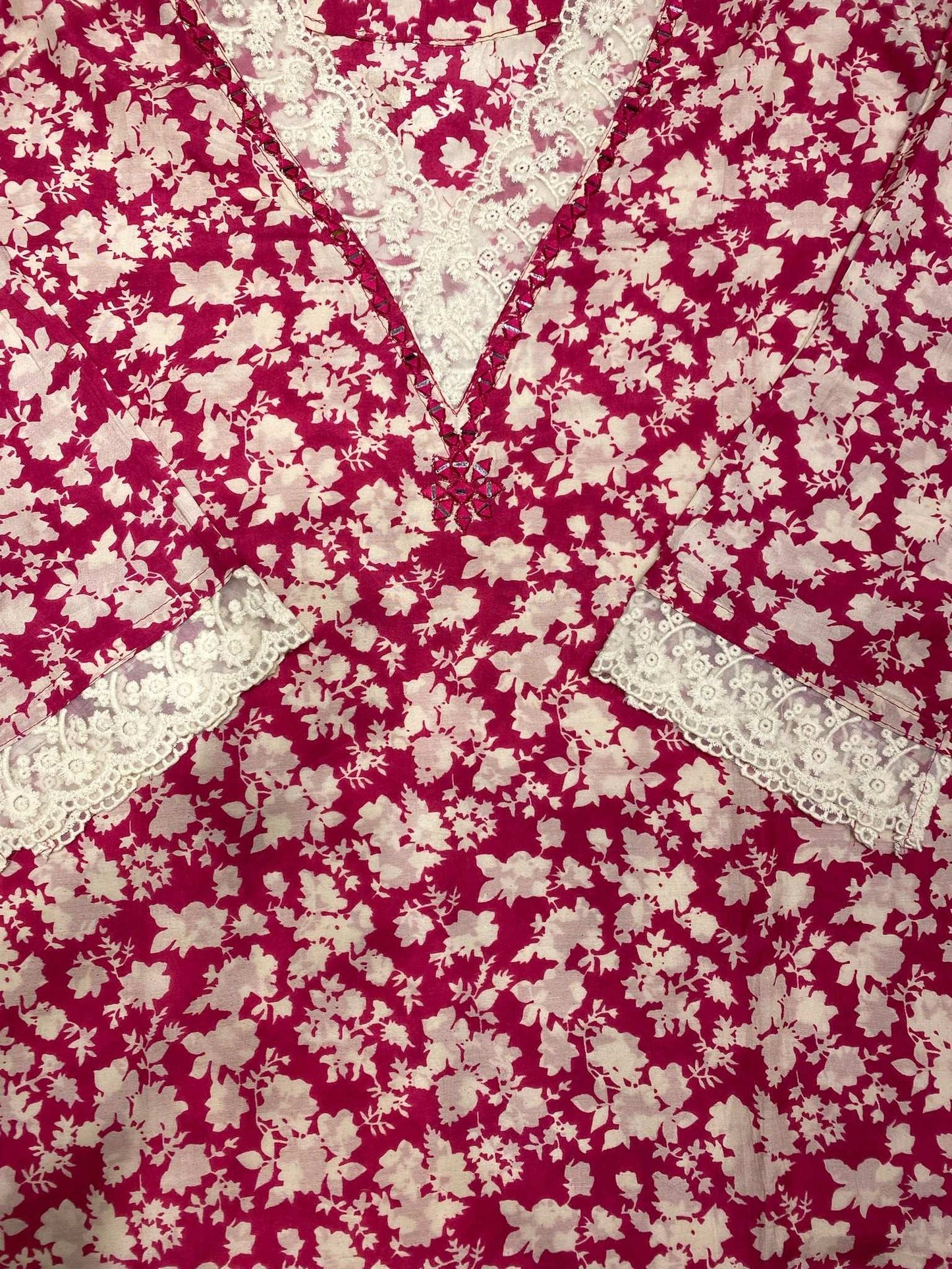 Rose Pink Muslin Suit