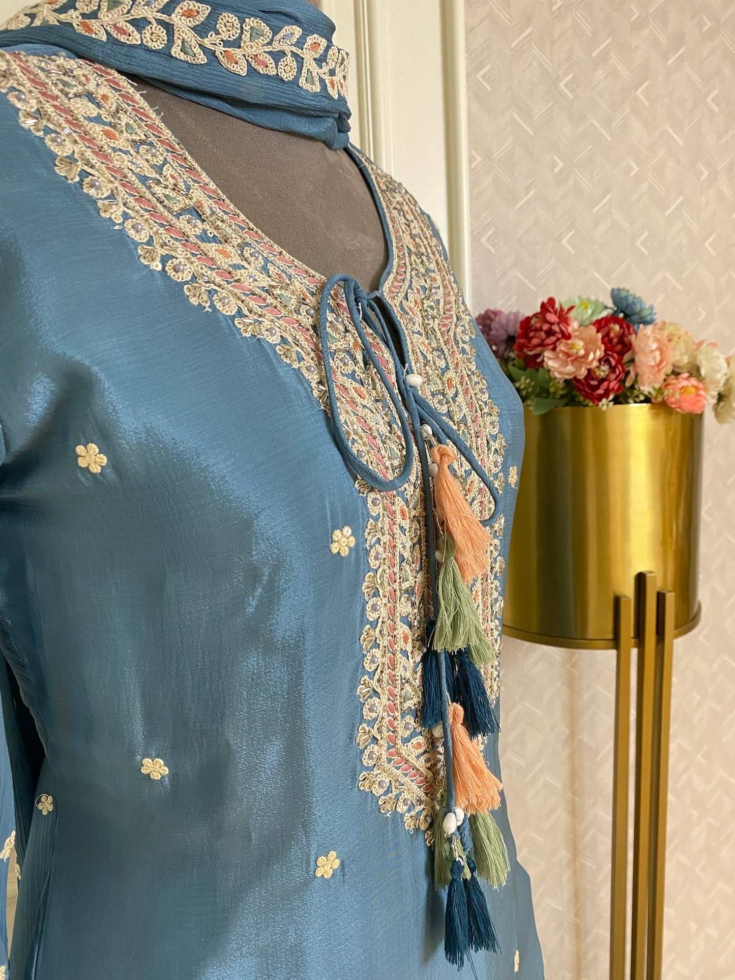Chinnon Crepe Sharara set