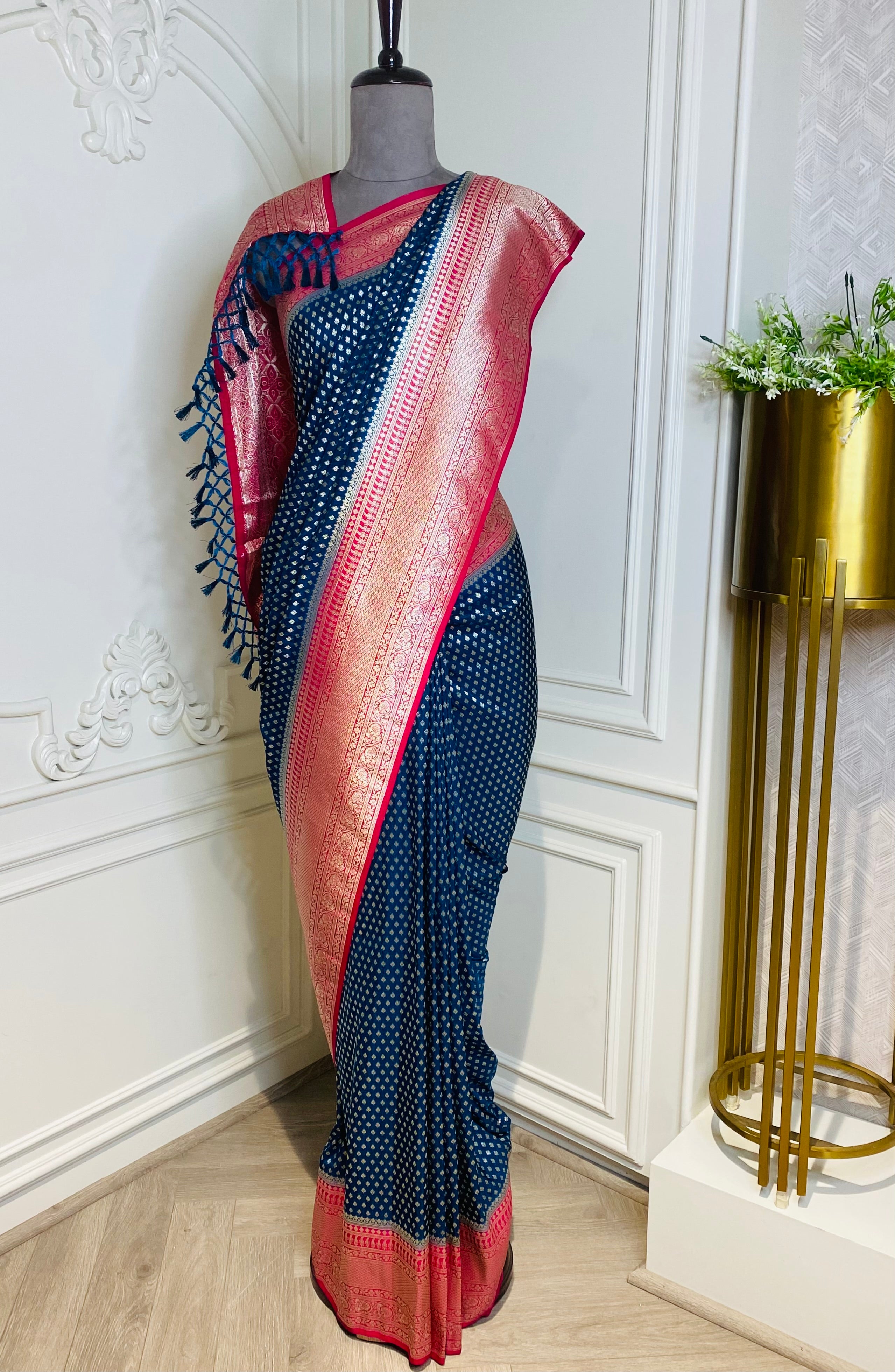 SOFT SILK SAREE CONTRAST BORDER