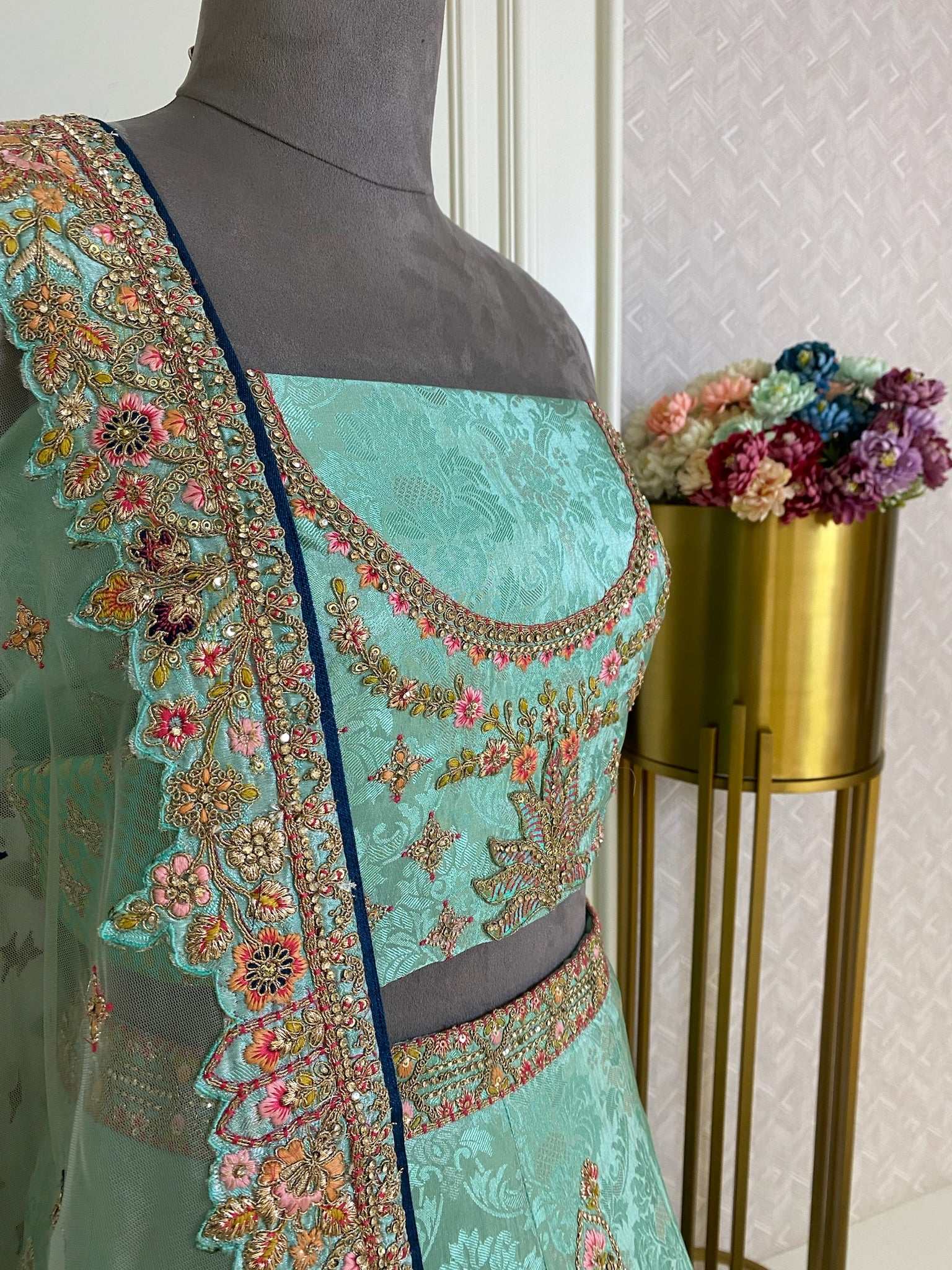 Light Sky Blue Lehenga