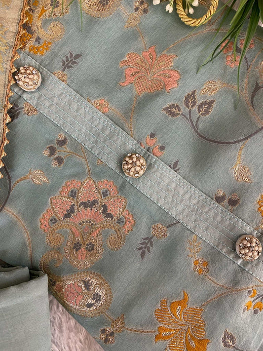 DOLA SILK MULTI WEAVING SUIT