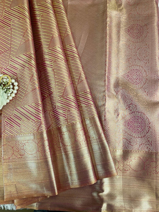 Gold Zariwork Pure Silk Saree