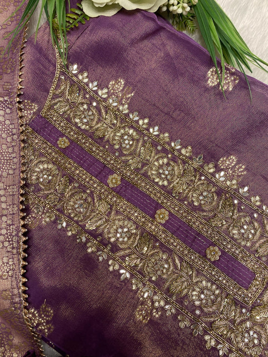 LAVENDER SOFT SILK SUIT