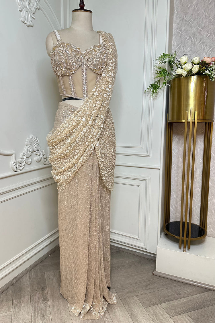 Designer saree sets for wedding receptions