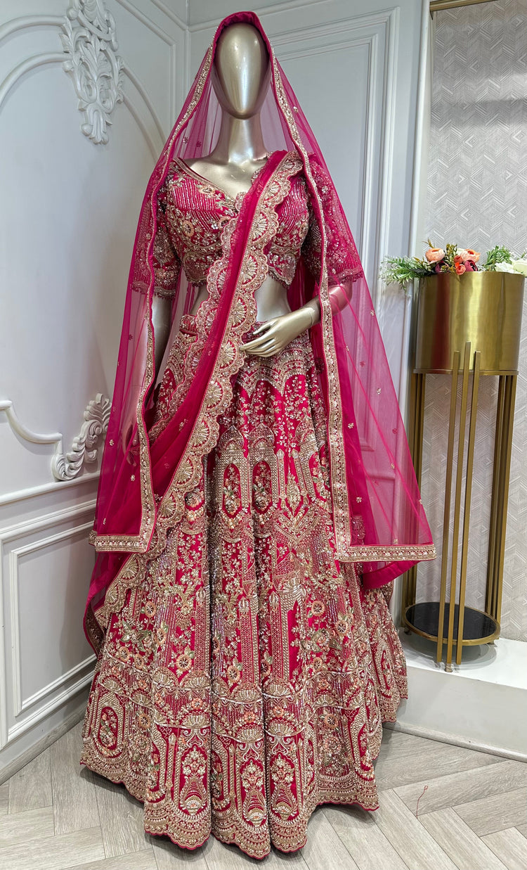 Embroidered bridal lehenga sets