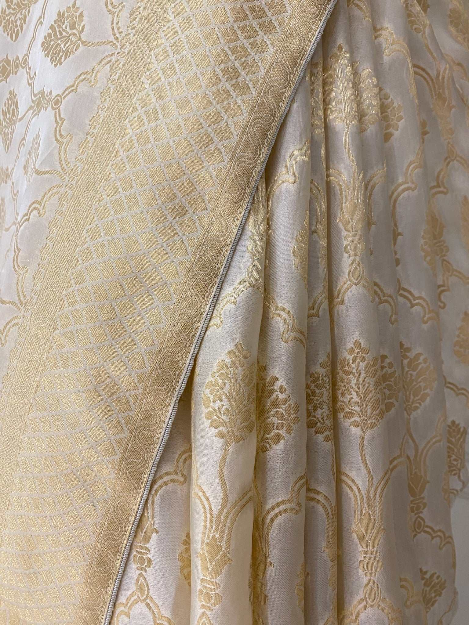 Beige Soft Silk Saree