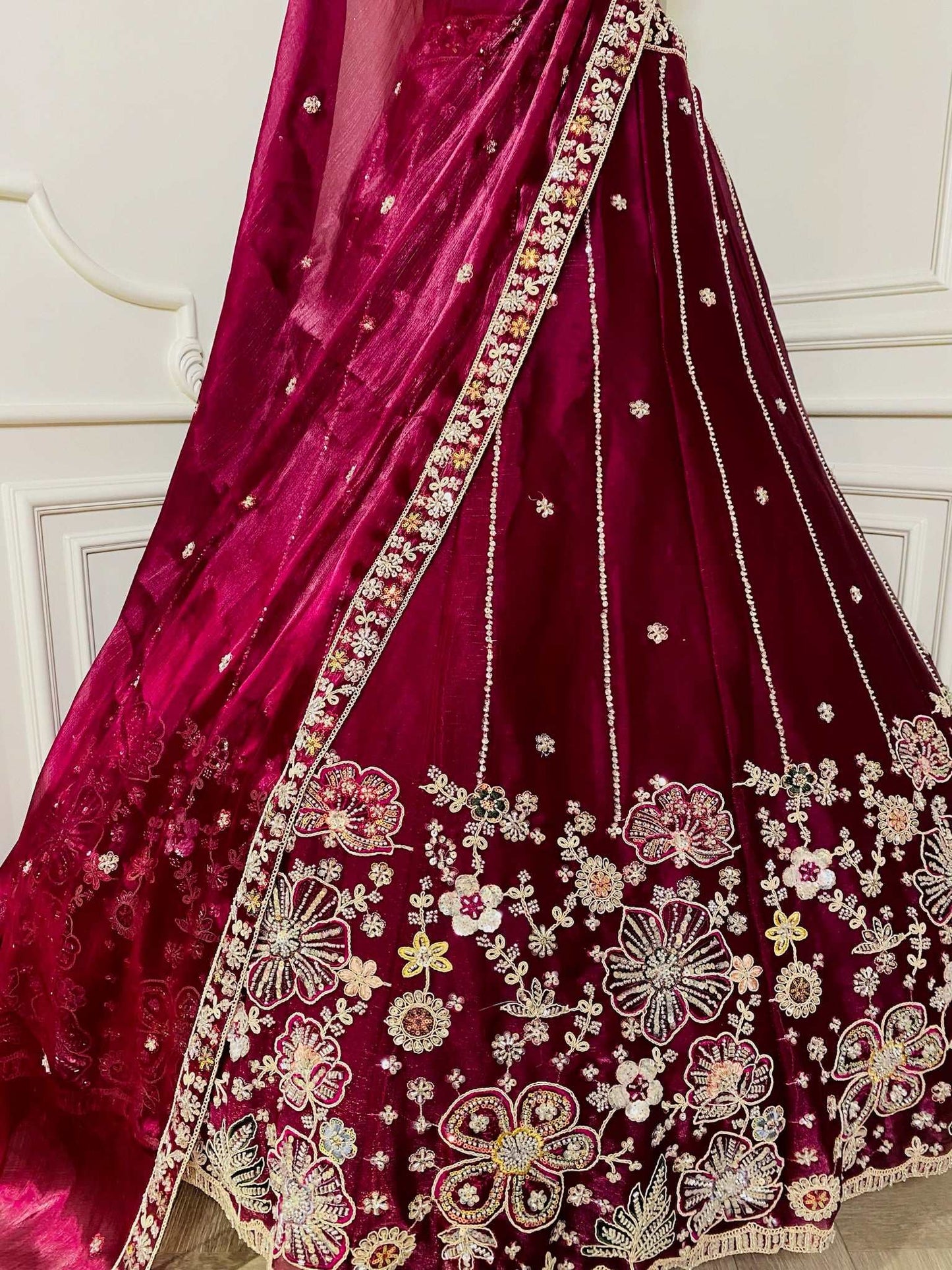 Jimmy fabric Lehenga