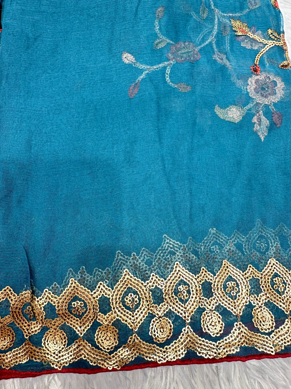 Mustard dress material by Mamta Saree - view 5