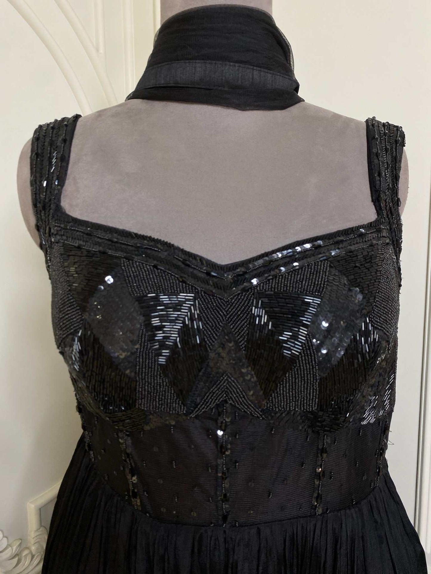 CLASSIC BLACK COLOR DRESS WITH HAND WORK