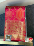 Rani Pink Peacock Saree