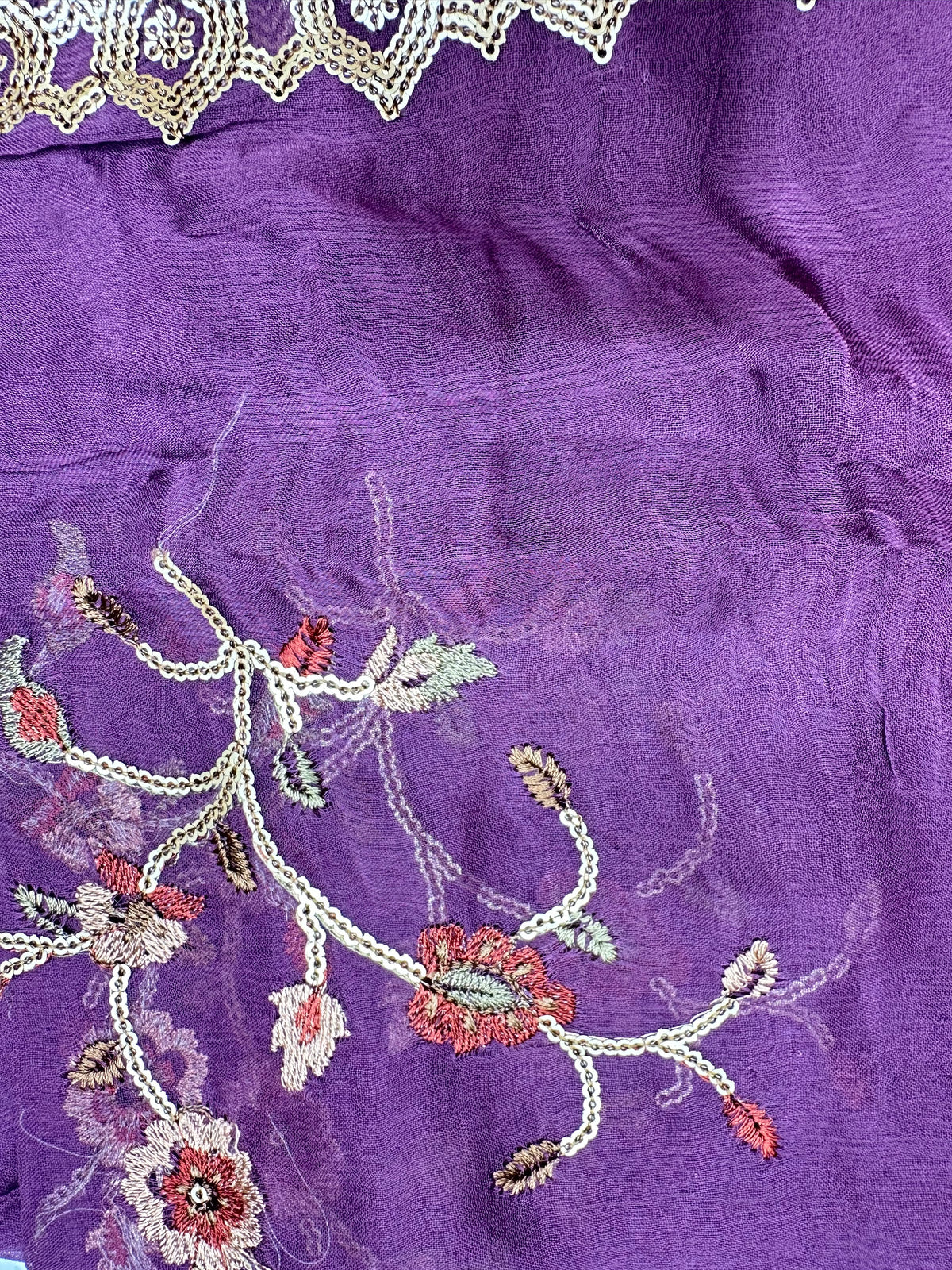 Mustard dress material by Mamta Saree - view 8