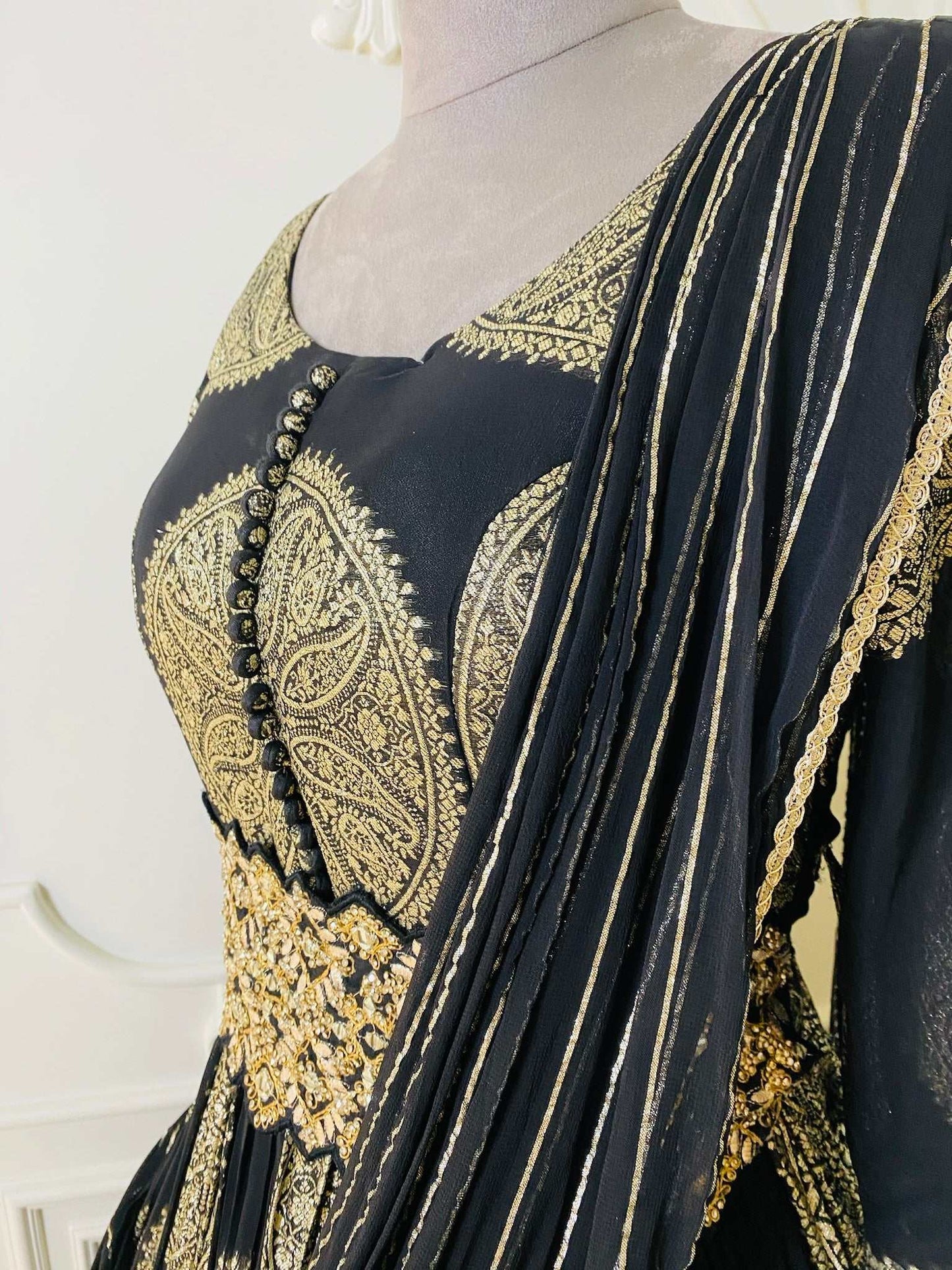 Beautiful Black Indo Gown