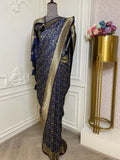 Soft Silk Neavy Blue Saree