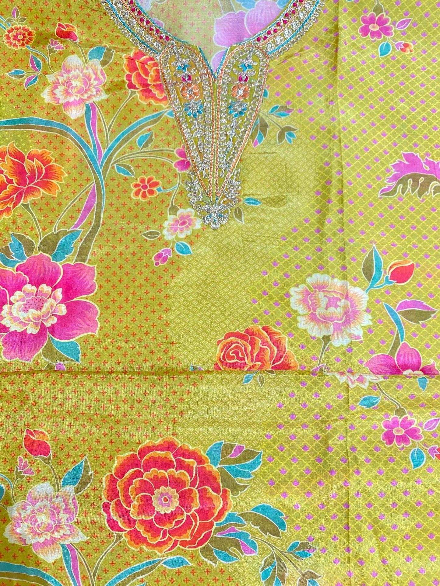Muslin Floral Printed Suit
