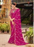 Chiffon Lehriya printed saree