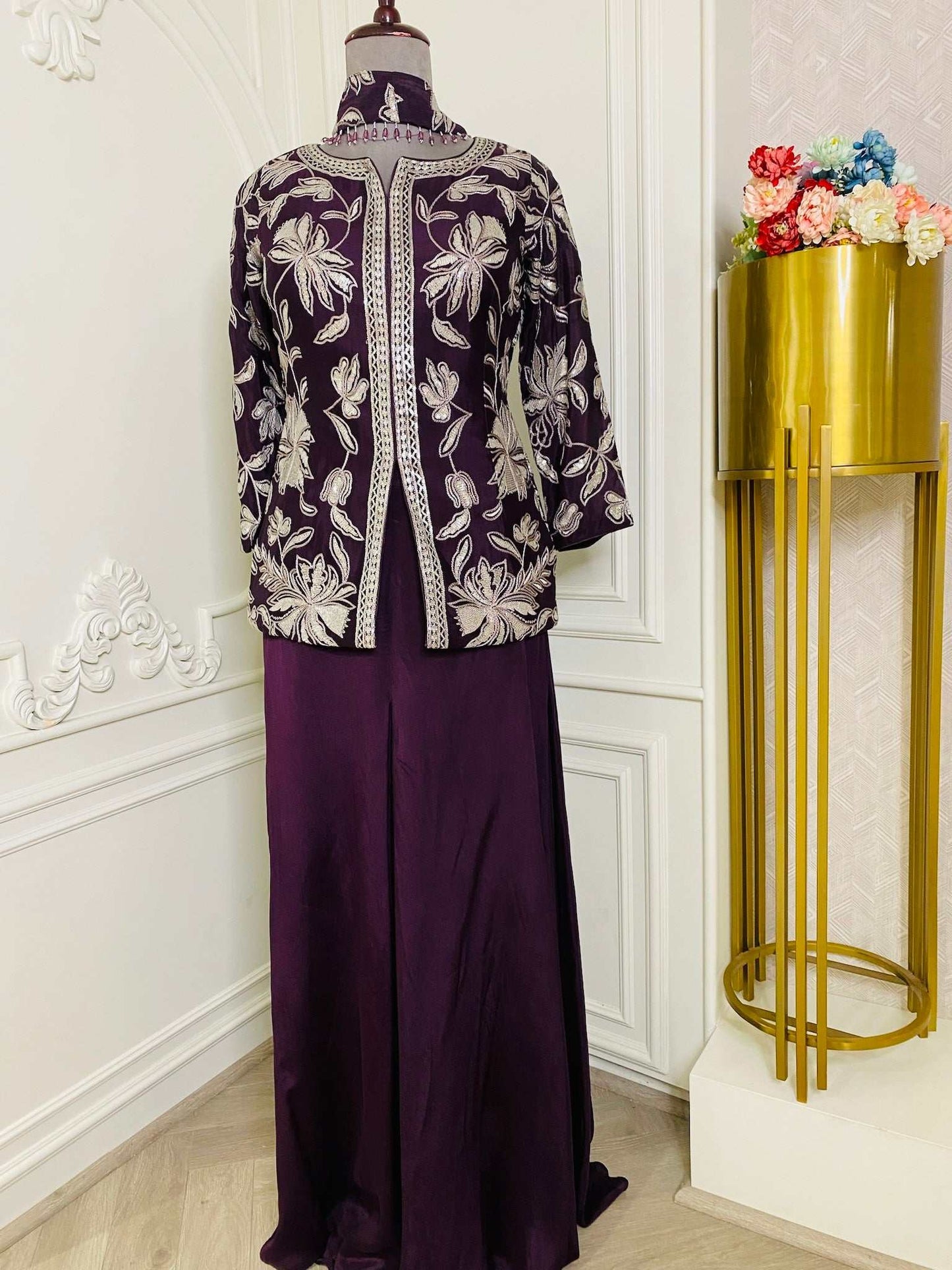 Dark wine Ready made suit