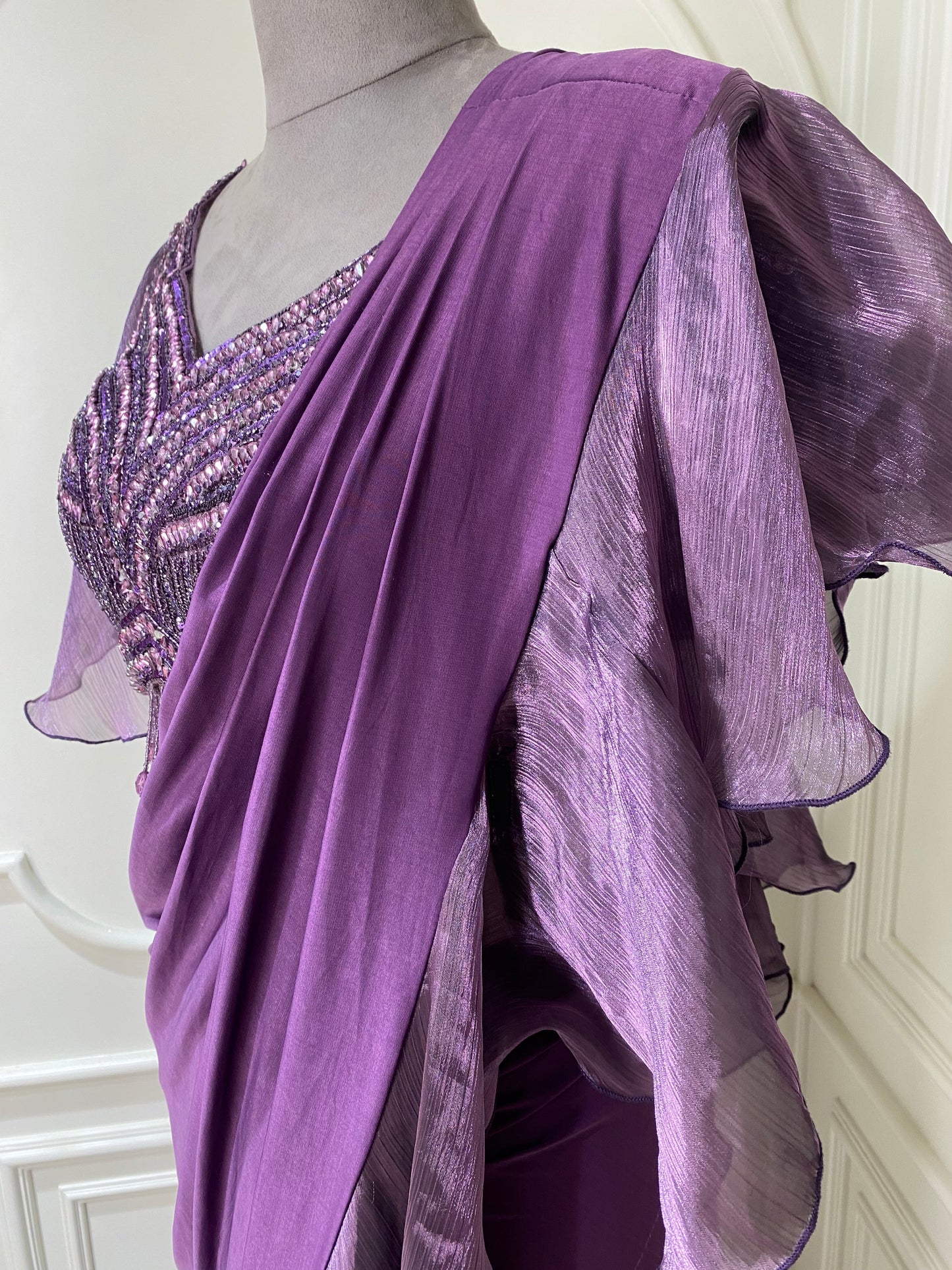 Purple Ready to Wear saree