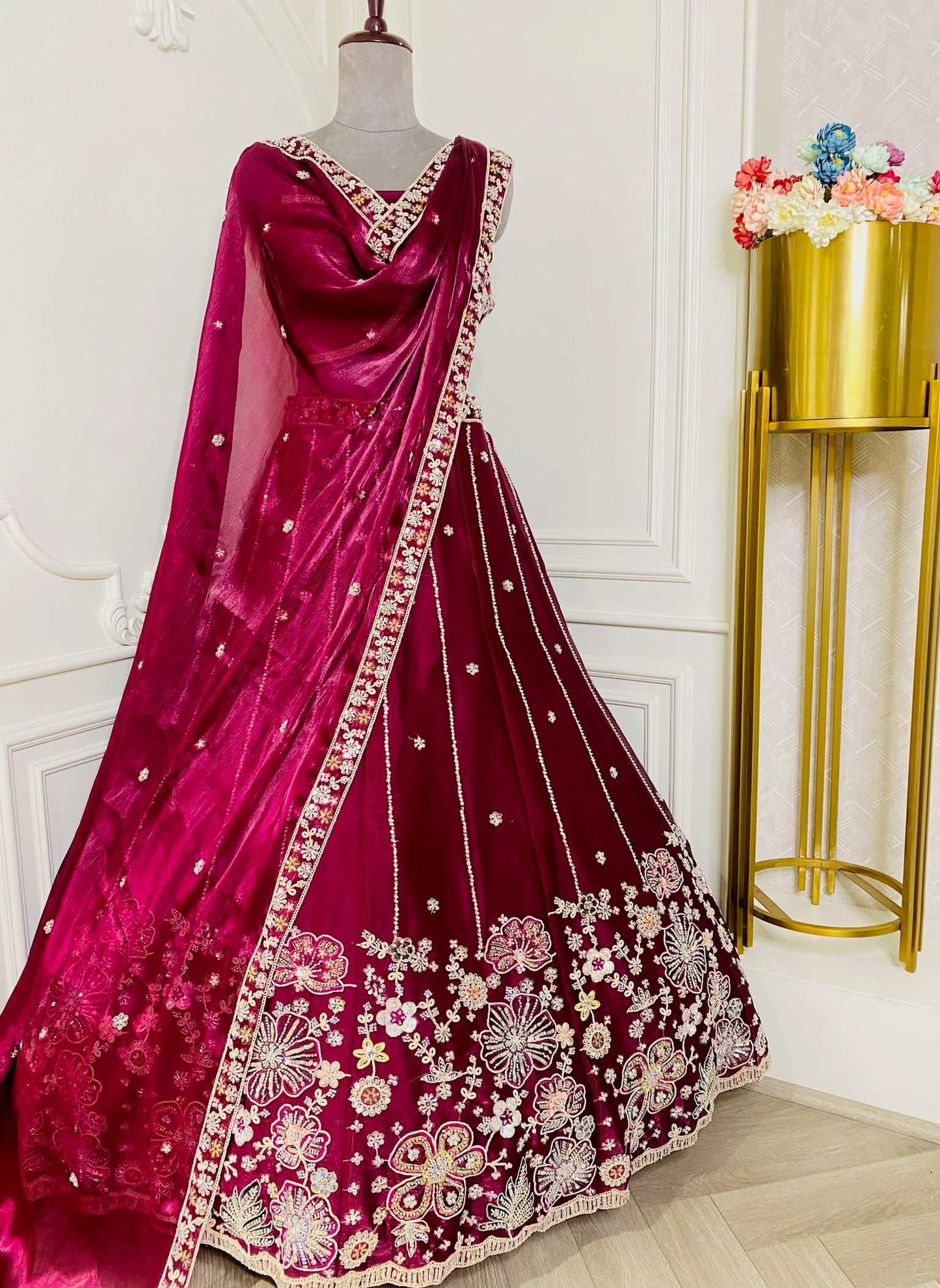 Jimmy fabric Lehenga