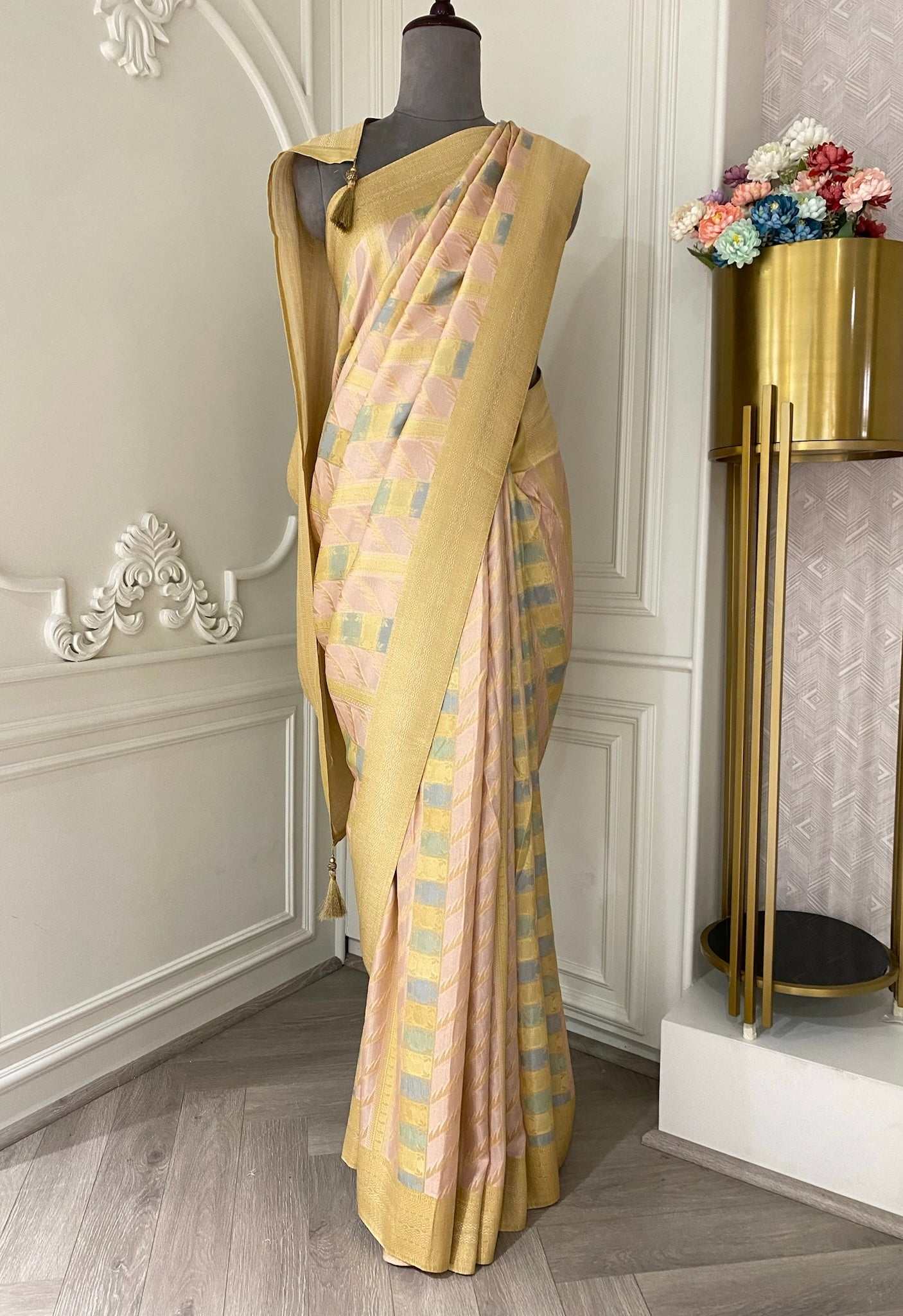 Khaddi silk saree