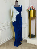 ILLUSION JACKET ROYAL BLUE DRAPE SAREE