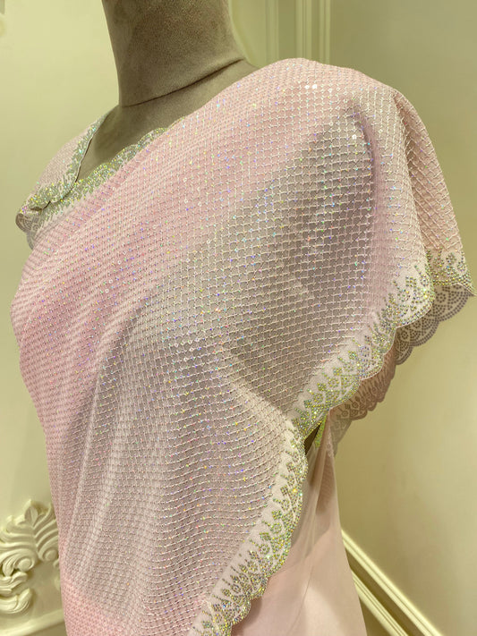 Georgette fabric with sequence work saree