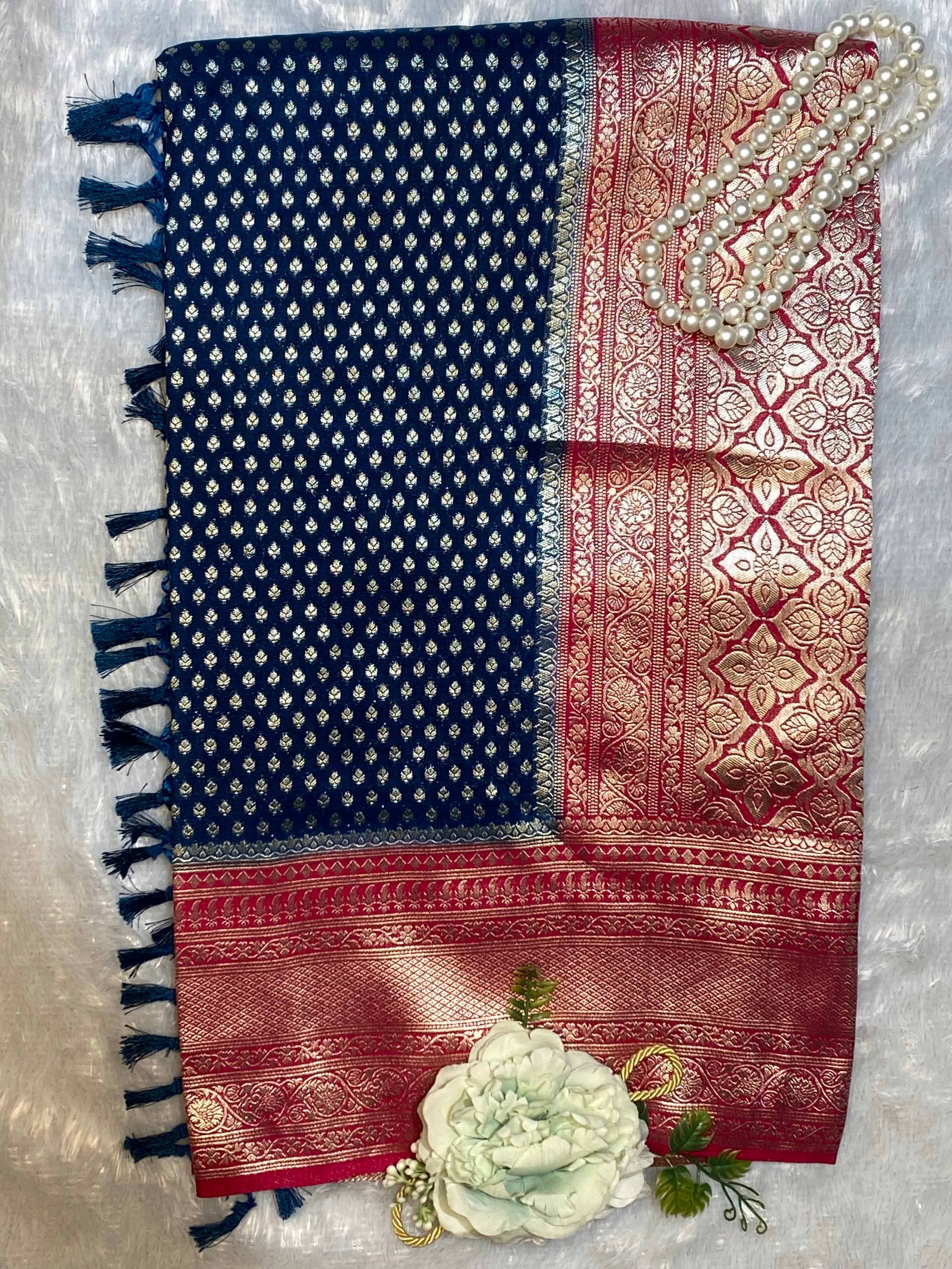 SOFT SILK SAREE CONTRAST BORDER