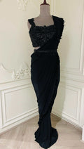 Classic Black Ready-to-Wear Saree