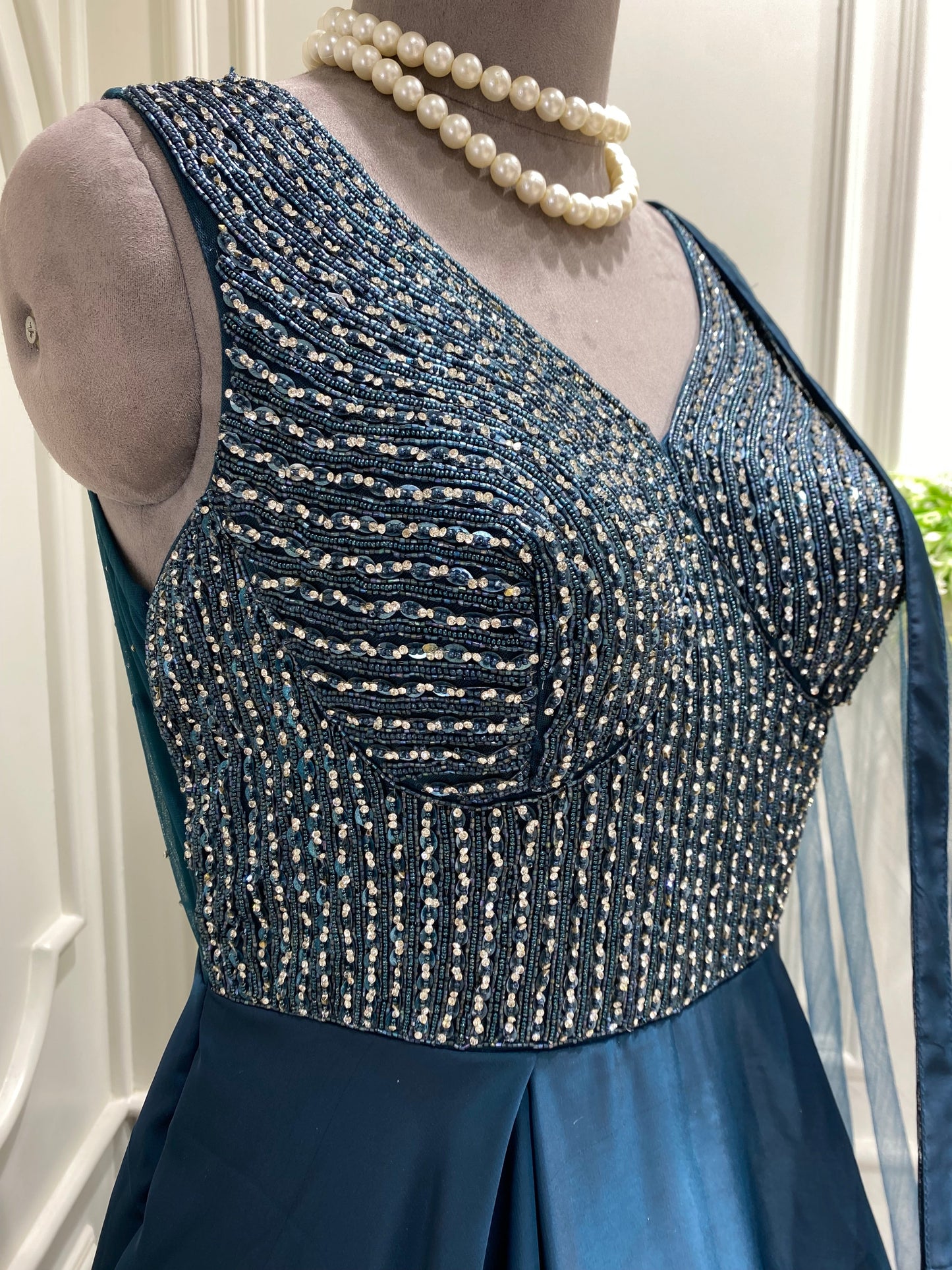 Blue gown