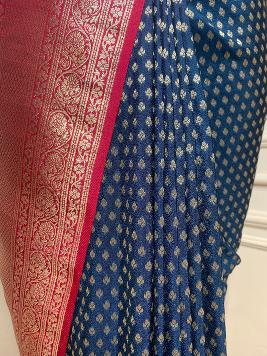 SOFT SILK SAREE CONTRAST BORDER