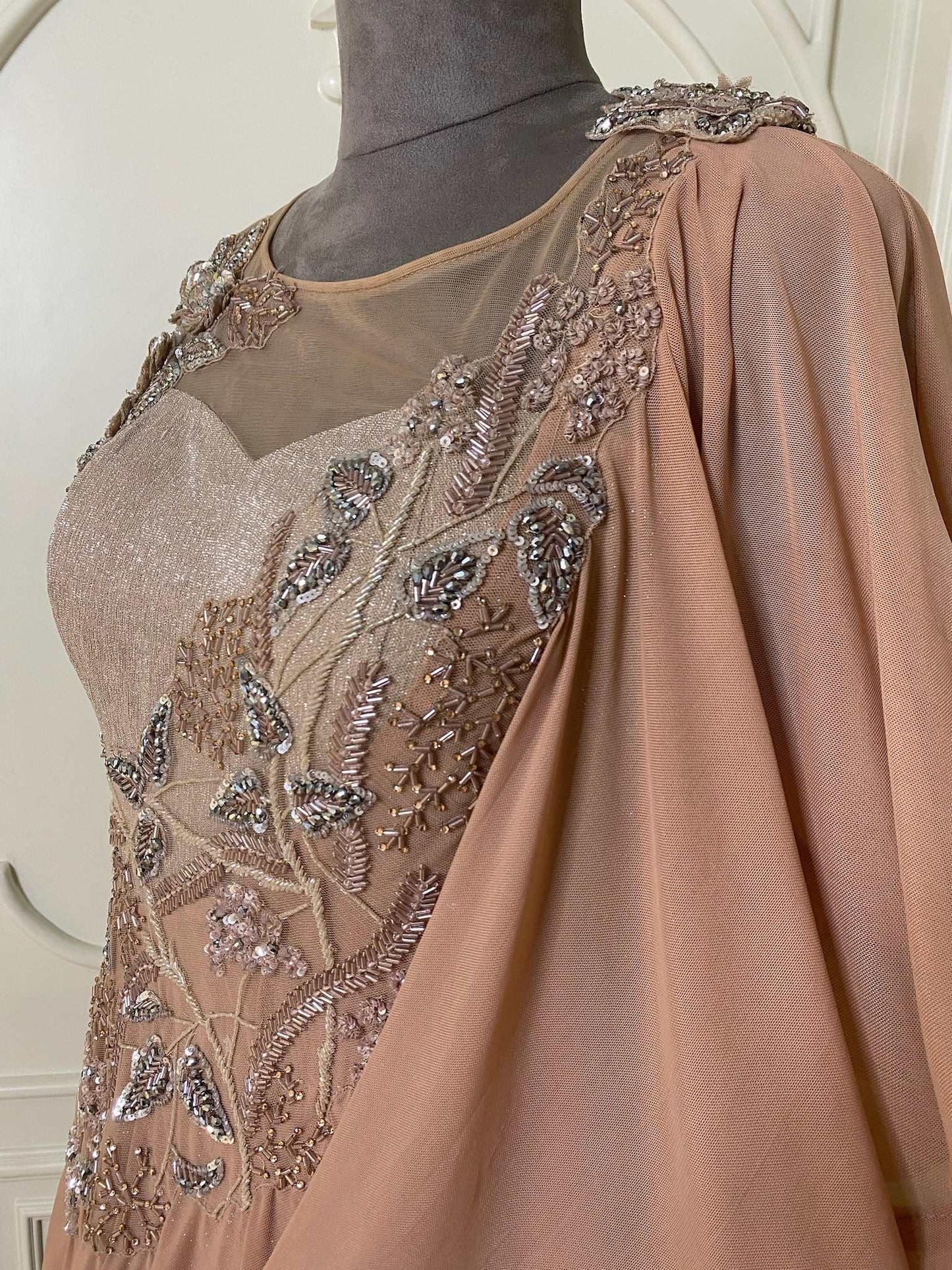 Blush Pink Soft Lycra Gown Gown