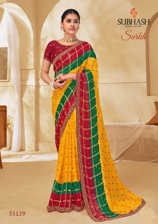 Printed saree