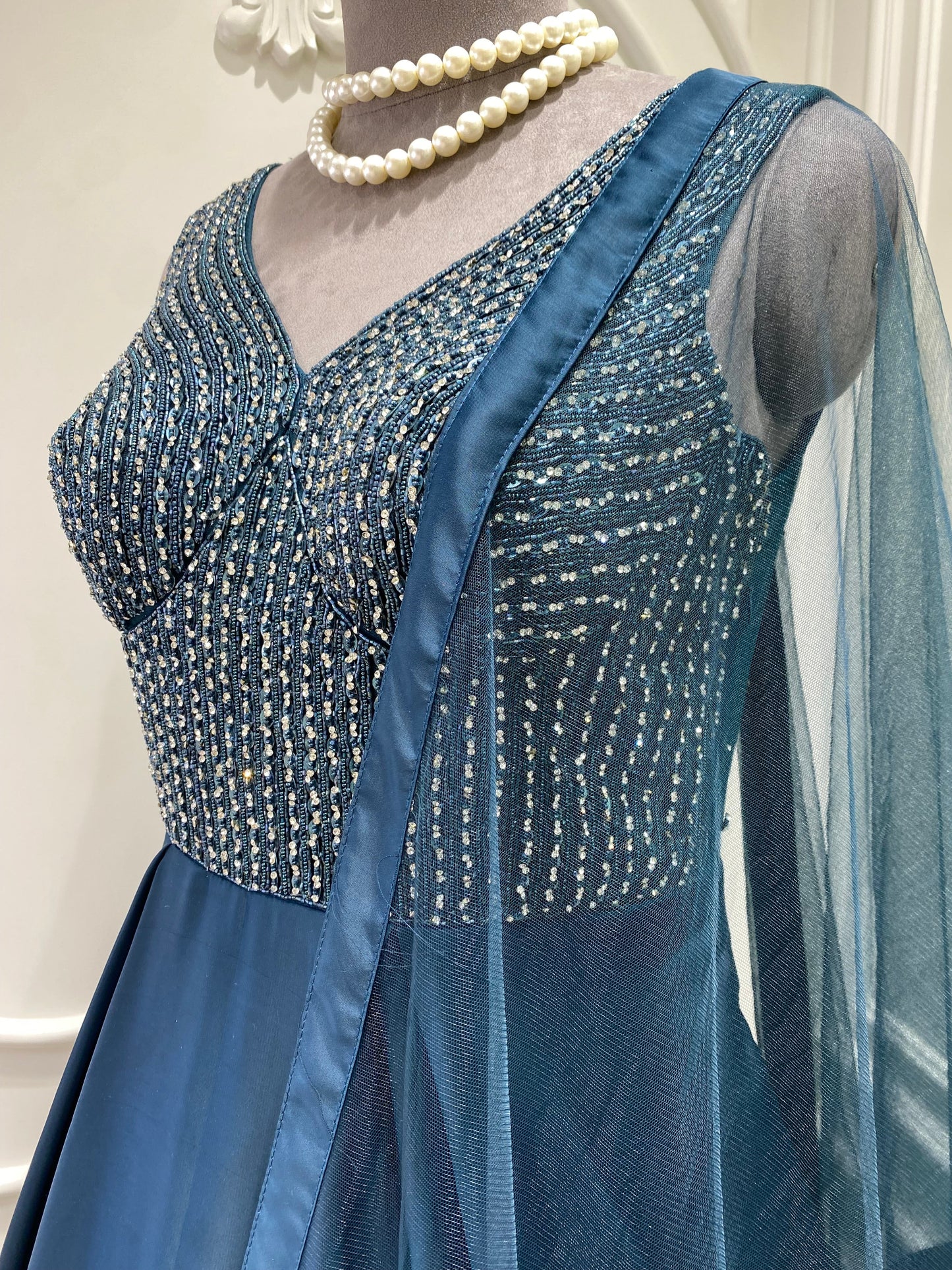 Blue gown