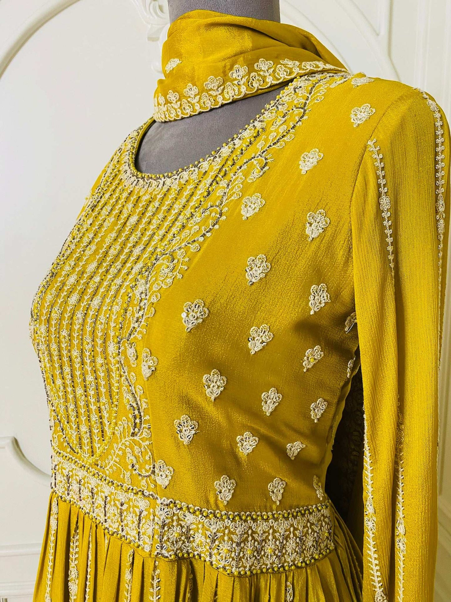 Mustard Sharara Set