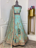 Light Sky Blue Lehenga