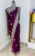 Gota Pati Satain Fabric Saree