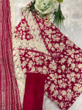 Rose Pink Muslin Suit