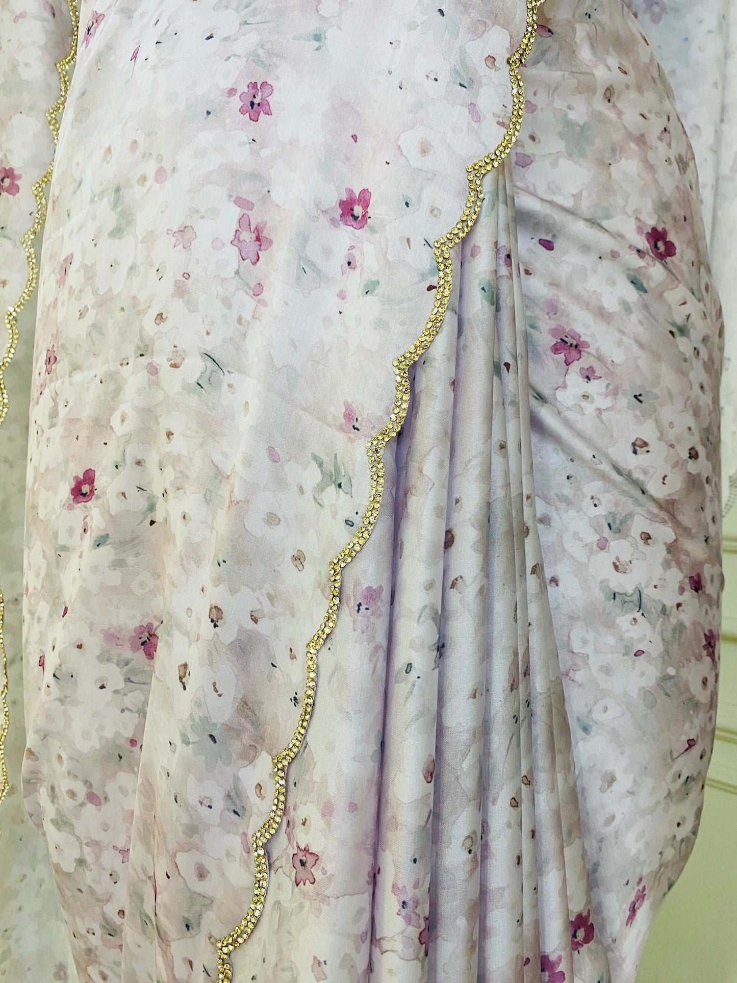 Soft Satin Printed Saree