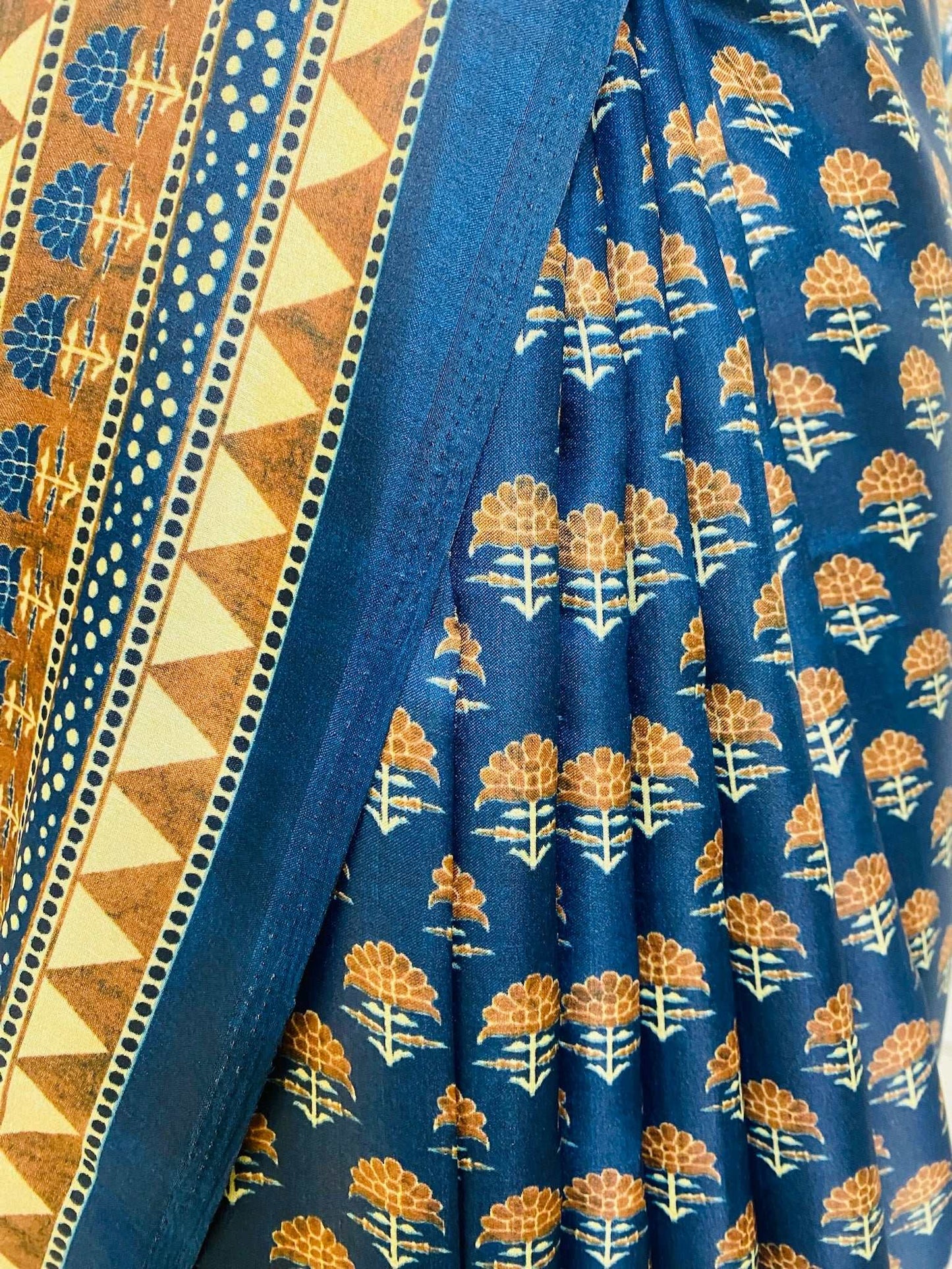 Cotton Silk Blue saree