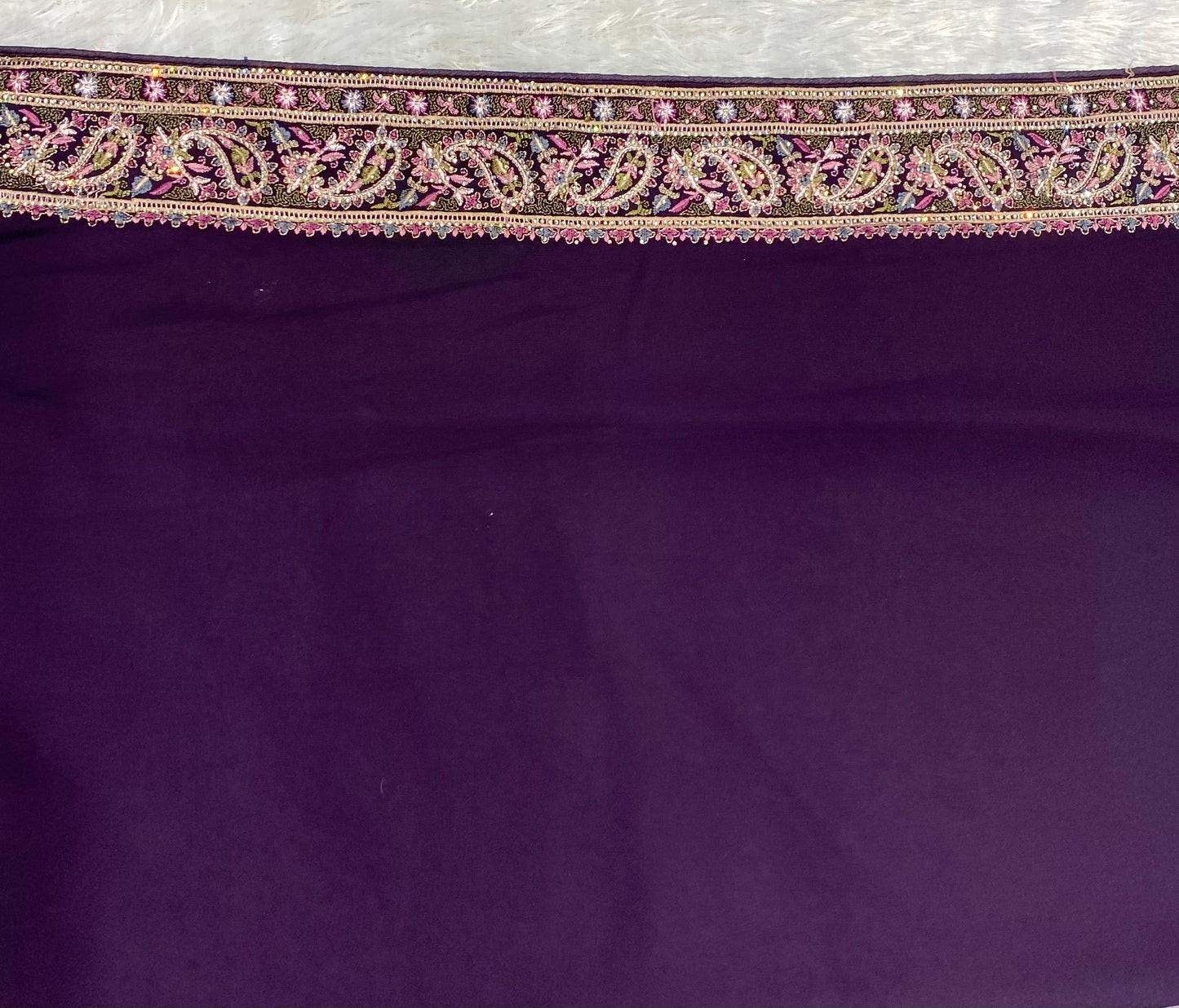 Zorzet saree with resham jaal