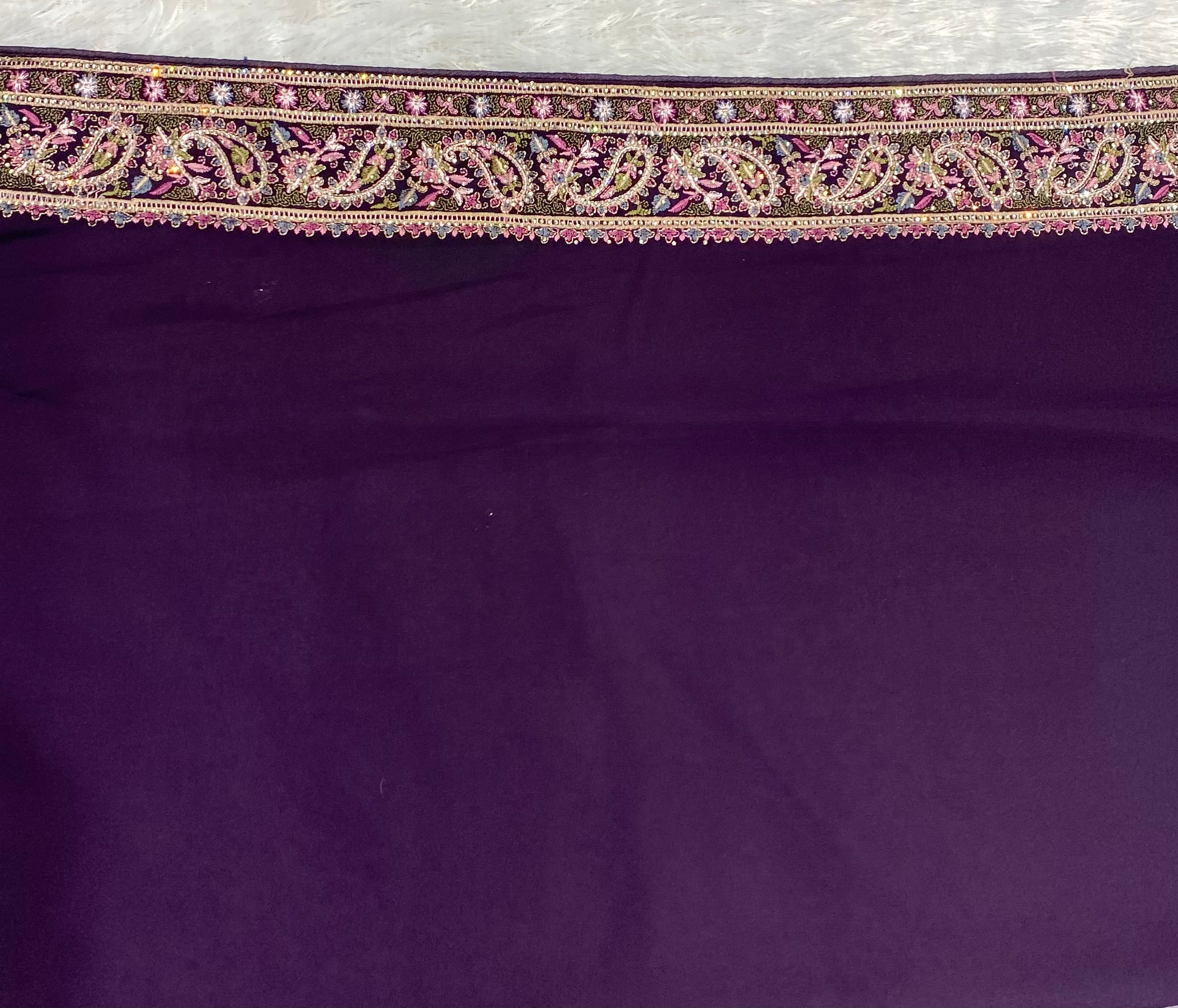 Zorzet saree with resham jaal