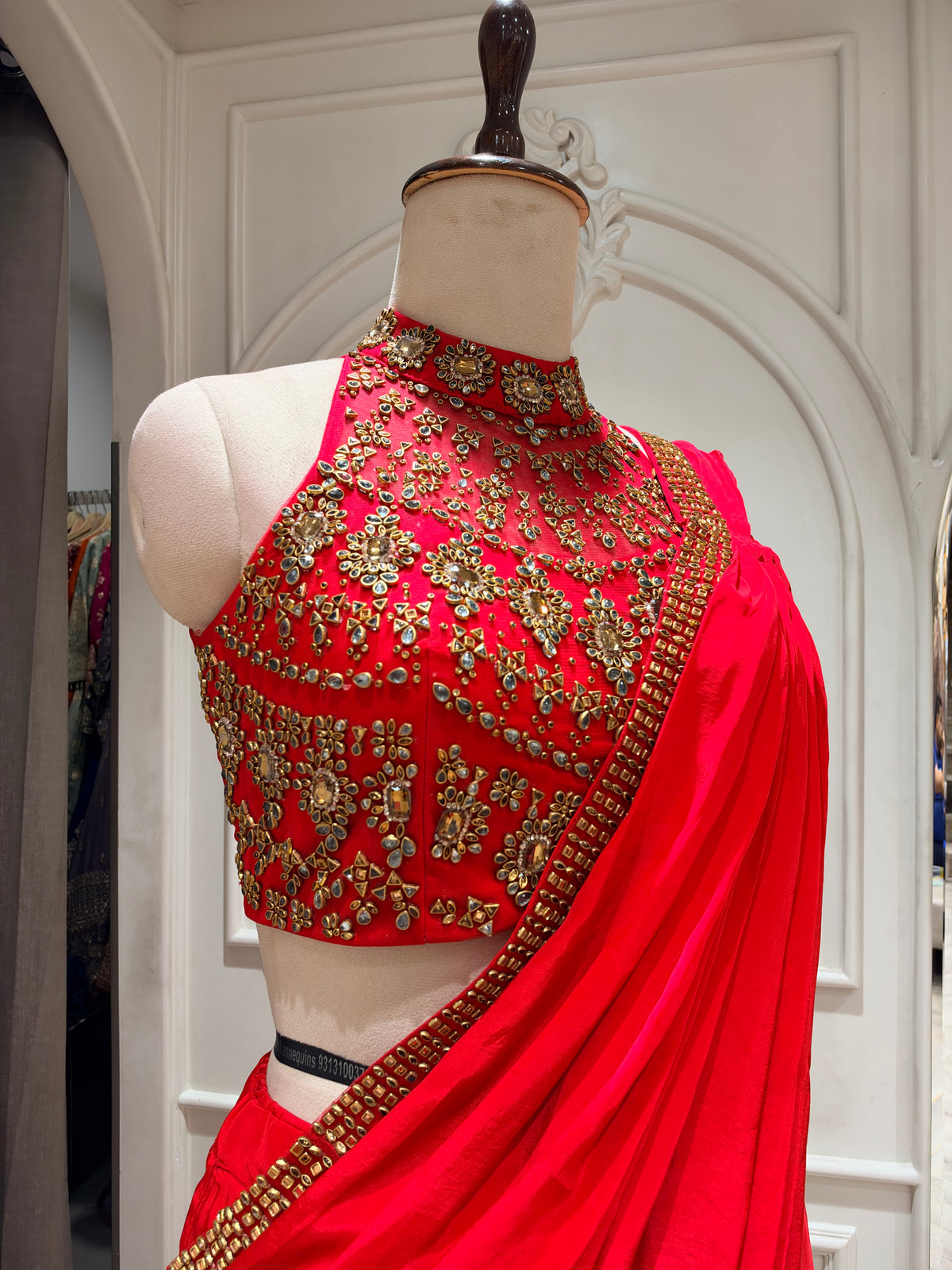DRIVE SAREE - RED