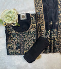 Black Embroidered Designer Suit Set