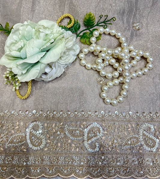 Champagne Embroidered Suit