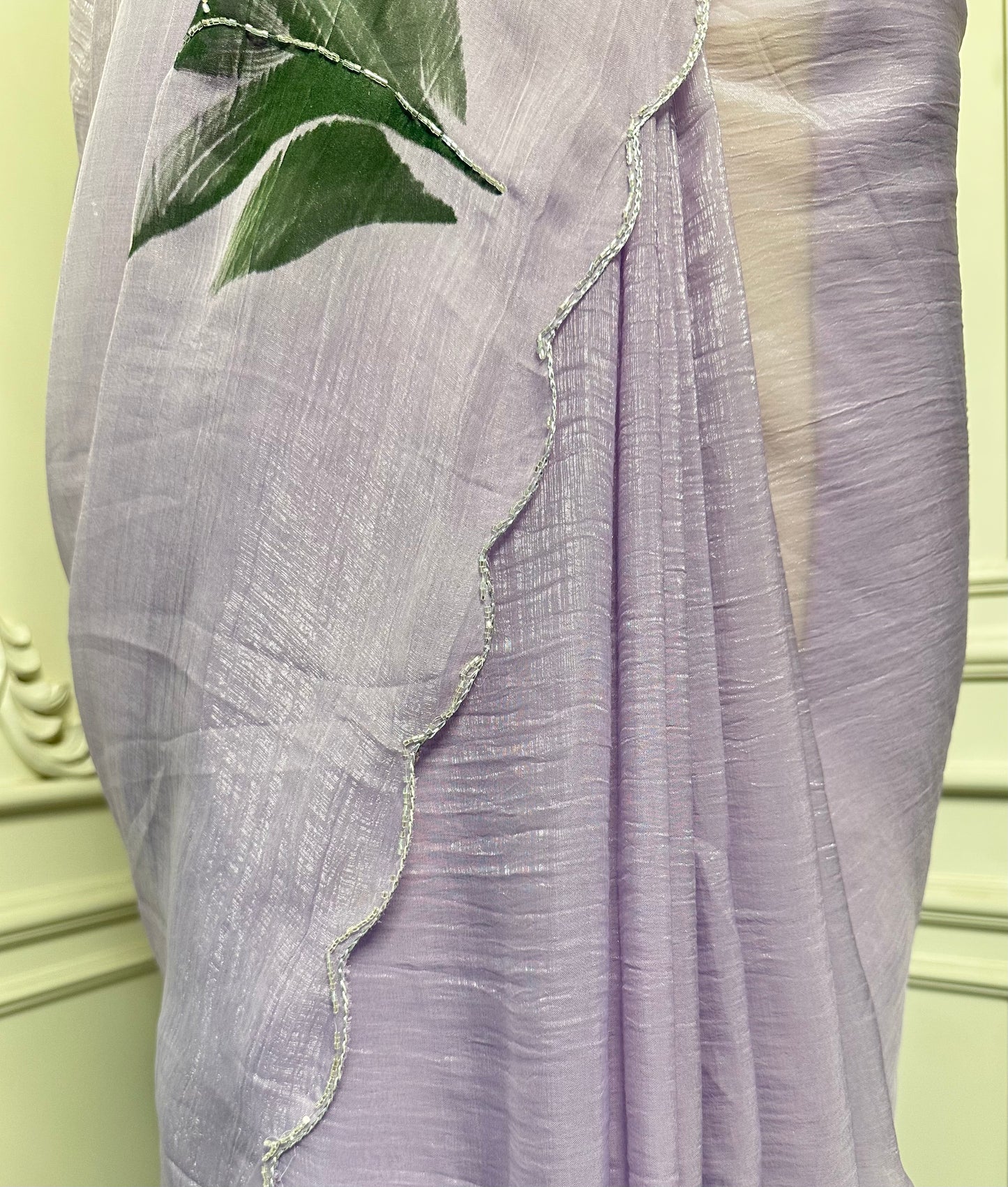 Lavender Floral Designer Saree