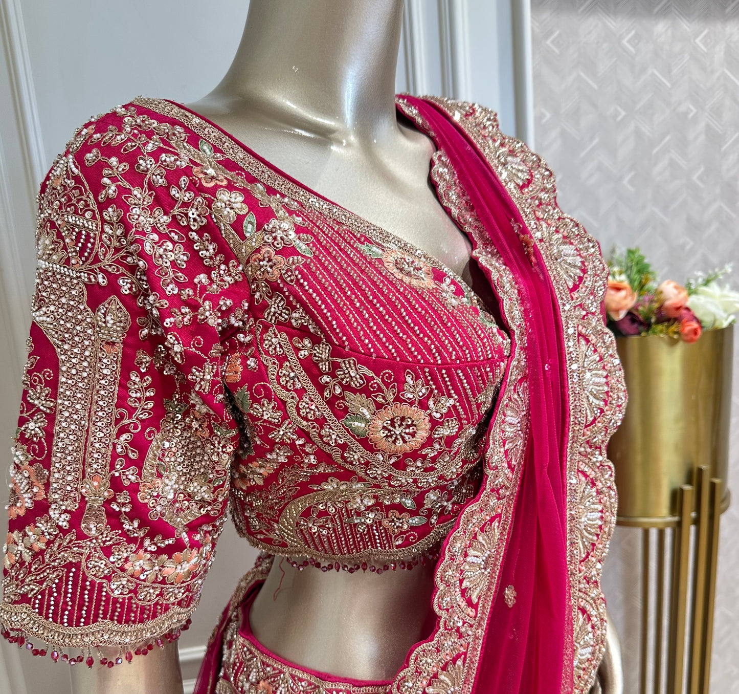 Pink Designer Bridal Lehenga
